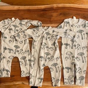 Kate Quinn mushroom lot of organic cotton jumpsuit
